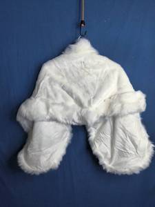 lot 36 image: White Wedding Fur Wrap
