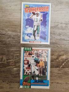 lot 155 image: Topps Dan Marino football trading cards.