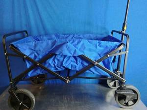lot 59 image: Blue Collapsible Outdoor Utility Wagon.