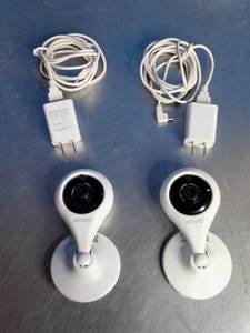 lot 61 image: Xodo 2 Pack HD Wi-Fi indoor Security Cameras.