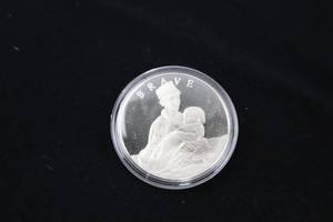 lot A-22 image: A Scout Is Brave Commemorative Sterling Silver Coin in Capsule