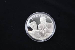 lot A-23 image: Boy Scouts A Scout is Thrifty Sterling Silver Commemorative Coin
