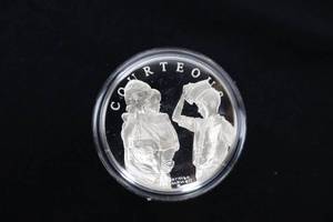 lot A-28 image: Norman Rockwell Courteous Scout Sterling Silver Coin