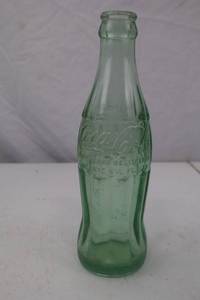 lot 41 image: Vintage Coca-Cola Green Glass Bottle Nashville Arkansas