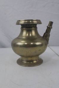 lot 58 image: Vintage Nepalese Brass Water Pot, 60 Years Old