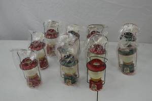 lot 188 image: 10 Dept 56 Christmas Lake Lantern Ornaments 4 NIB