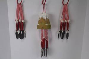 lot 123 image: Snowy Garden Tool Christmas Ornaments, Set of 3