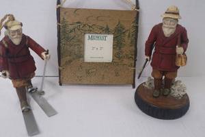 lot 130 image: Vintage Outdoorsman Figurine Lot with Midwest Photo Frame