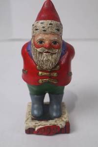 lot 133 image: 1993 Signed Santa Claus Holiday Figurine by Lew R. Smith
