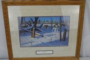 lot 83 image: The Pack by Harry Antis Framed Wildlife Art Print