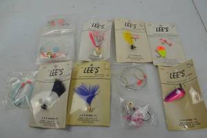 lot 90 image: Lot of Lees Vintage Fishing Lures - Jigs, Spoons, Harnesses