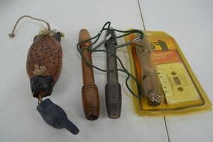 lot 217 image: Assorted Game Calls and Hunting Accessories Lot