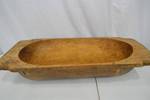 Oversize Primitive Hand-Carved Wooden Dough Bowl - 28 Inches
