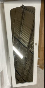 lot 254 image: Costway Mirror Jewelry Cabinet Organizer White