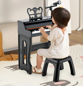 lot 258 image: Costway 37-Key Piano Keyboard Toy, Educational Gift for Toddlers Aged 3 Years Old