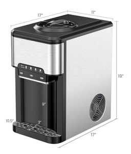 lot 285 image: Costway Water Cooler Dispenser 3-in-1 with Built-in Ice Maker and 3 Temperature Settings
