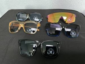lot 165 image: LOT OF 5 Hurley Sunglasses (May Have Minor Scratches)