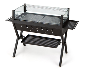 lot 21 image: Costway Barbecue Charcoal Grills with Wind Guard Seasoning Racks