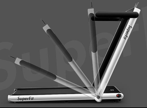 lot 457 image: Costway - Up To 7.5MPH 2.25HP 2 in 1 Single Display Screen Treadmill W Speaker  - Silver (USED, Maybe Missing Hardware. Missing Remote. Not Functioning)