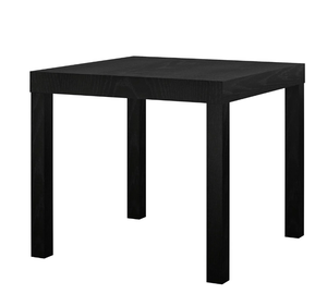 lot 461 image: Mainstays Parsons End Table, Black Oak 17.5H x 20W x 20D