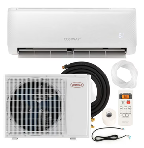 lot 23A image: Costway 12,000 BTU Mini Split Air Conditioner AC Unit with Heat Pump & Remote Control