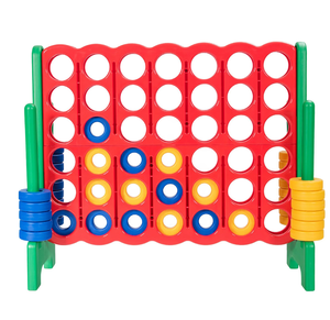 lot 57 image: Costway Jumbo 4-to-Score 4 in A Row Giant Game Set for Family RedGreen
