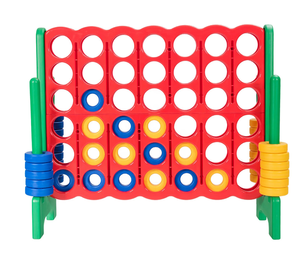 lot 59 image: Costway Jumbo 4-to-Score 4 in A Row Giant Game Set for Family
