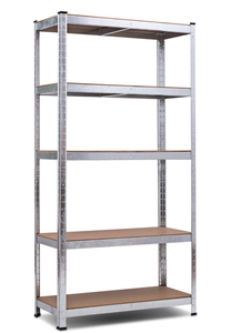 lot 121 image: Giantex 5-Tier Shelving Rack Garage Storage Rack Adjustable Shelves Steel Multipurpose Display Stand Bolt-Free Assembly 16D x 36W x 72H