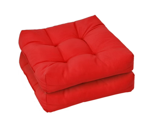 lot 223 image: Costway 2 PCS 21 x 21 Patio Chair Seat Cushion Pads IndoorOutdoor Red