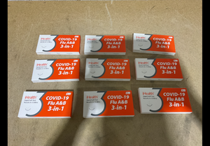lot 186 image: LOT OF 9 iHealth COVID-19Flu A&B Rapid Test 2-Test