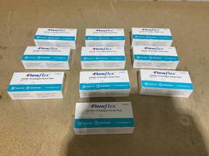 lot 191 image: LOT OF 10 FlowFlex Covid-19 Antigen Home Test- 5 Test