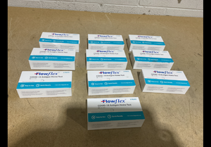 lot 192 image: LOT OF 10 FlowFlex Covid-19 Antigen Home Test- 5 Test