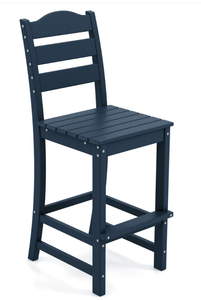 lot 144 image: Giantex Patio Tall Bar Chair with Backrest and Footrest