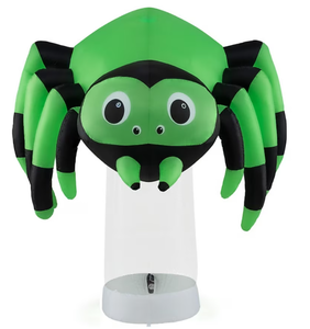lot 152 image: Boyel Living 6FT Giant Inflatable Halloween Spider with Colorful Rotating Lights