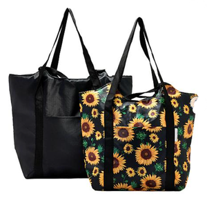 lot 366 image: Improvements 2-piece Zippered Insulated Market Totes Set