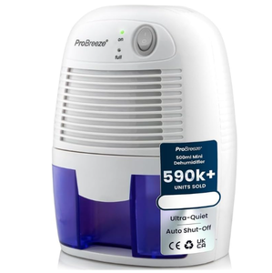 lot 398 image: Pro Breeze Electric Mini Dehumidifier for Home (215 sq.ft) 16oz Capacity