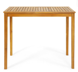 lot 302 image: Costway Rectangular Indoor and Outdoor Bar Height Table for Garden