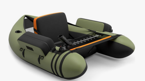 lot 311 image: Costway Childrens Inflatable Boat Green  135x109cm (USED, Not Tested)