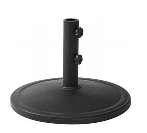 lot 327 image: Mainstays Black Round Matte Concrete Patio Umbrella Base