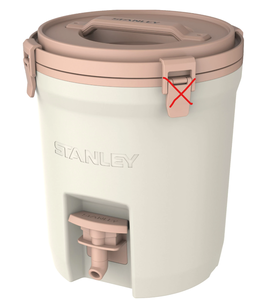 lot 341 image: Stanley 2 Gallon Adventure Fast Flow Water Jug (Minor Transit Damage. Missing 1 Latch)