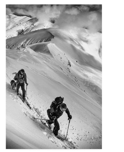 lot 357 image: Trademark Fine Art Ski Mountaineering by Matej Rumansky, 12x19 (Minor Transit Damage Corner)