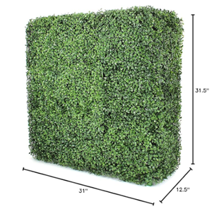 lot 482 image: LOT OF 2 Costway HZ10256 Faux Greenery Room Divider Decorative Privacy Screen Fence Hedge Wall