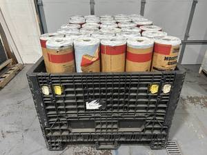 lot 1 image: TAMKO Pallet of 35 Rolls of- Moisture Guard Ice and Rain Underlayment- Covers 4,367 sq. ft.- Retail Value of $3,150 (Black Bin Not Included)