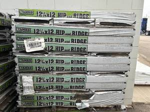 lot 5 image: TAMKO Pallet of 40 Bundles of- Hip and Ridge Rustic Cedar Hip and Ridge Cap Roofing Shingles (33.3 lin. ft. Per Bundle) Retail Value of $2,399
