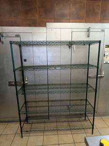 lot 38 image: METRO 4-TIER METAL SHELVING