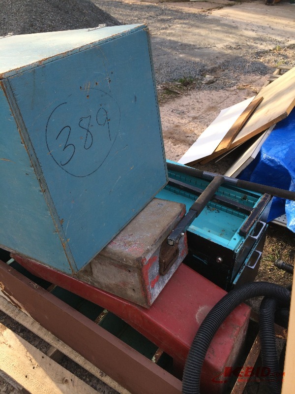 lot 42 image: Assorted Storage Boxes, Shelf, Storage Drawers, Car Ramps