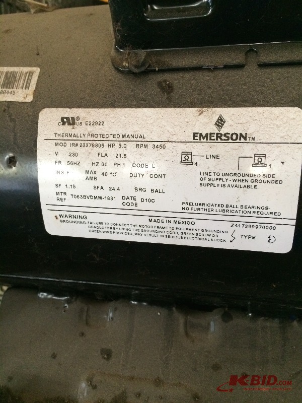 lot 52 image: Ingersoll Rand Air Pressure Tank,SS5L5