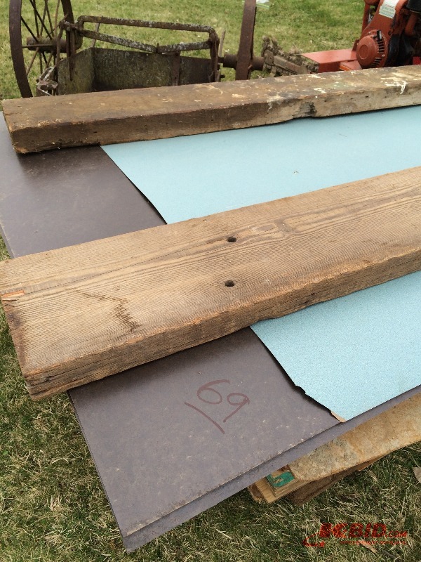 lot 69 image: Assorted Lot of 4 x 8 sheets of Laminate. Assorted colors and grains. Approx. 23 sheets.