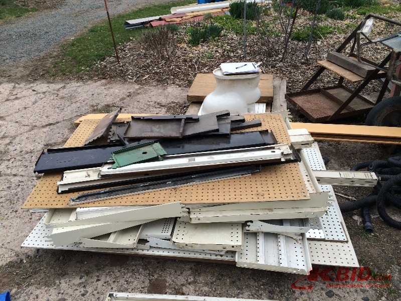 lot 78 image: Shelving and and mounting hardware (pallet lot)