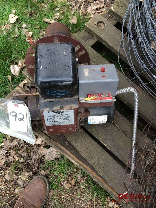 lot 92 image: Oil Burner Unit - Thermo-Products  Model EA
